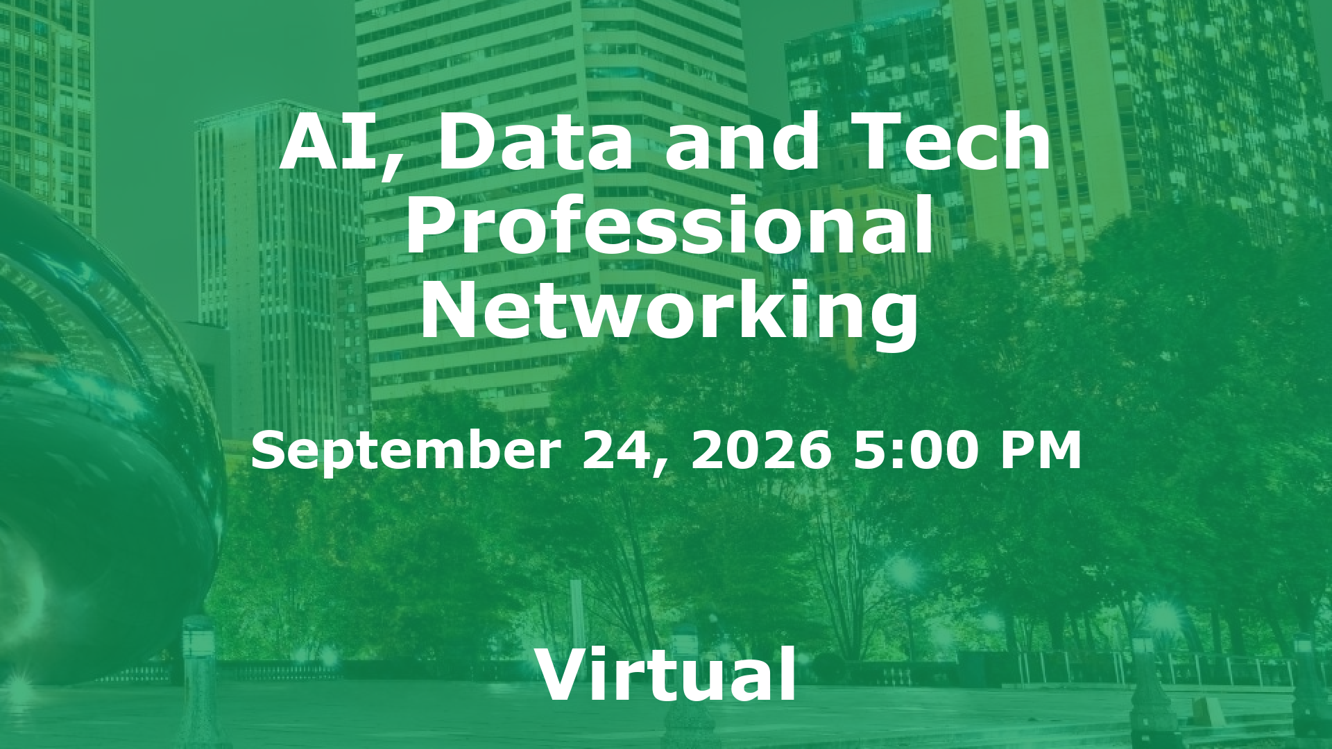 AI, Data and Tech Professional Networking event image